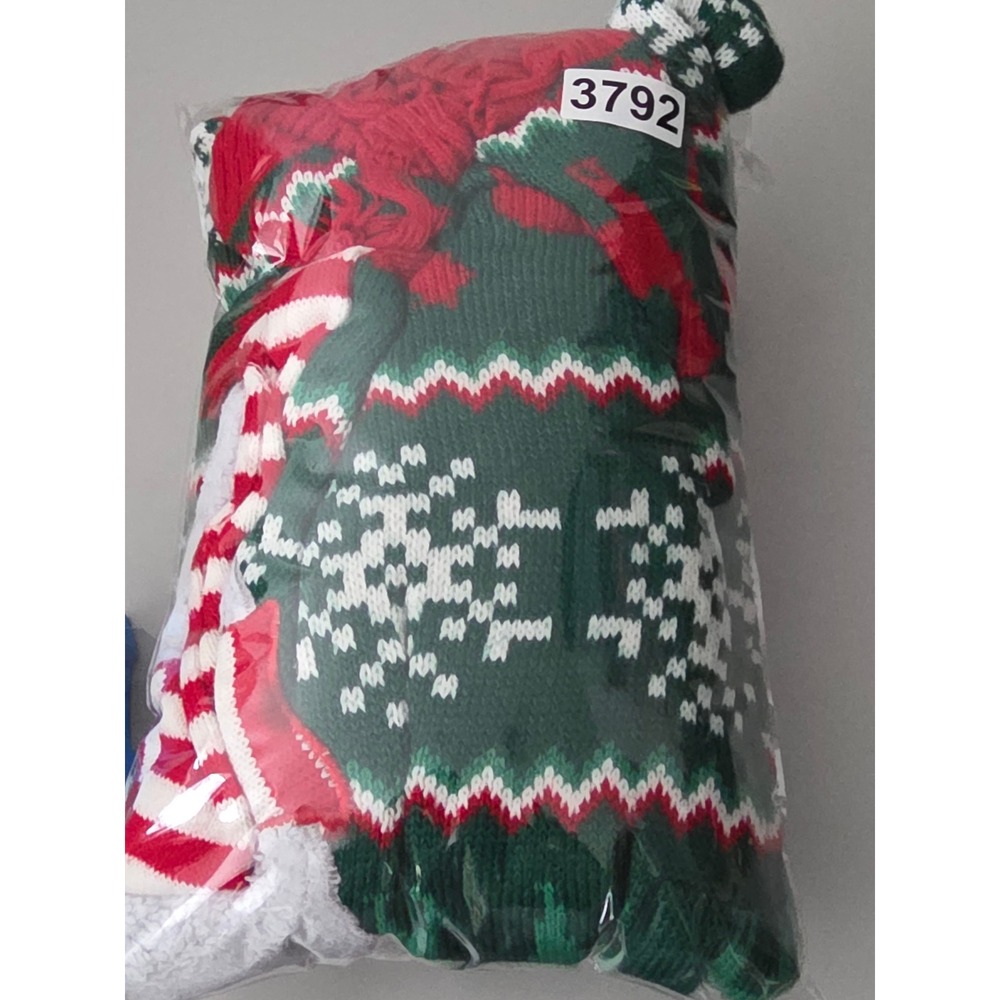 33 Degrees XXL Green Red Llama Ugly Christmas Sweater Women's Holiday‎ Knit Top - Picture 10 of 10